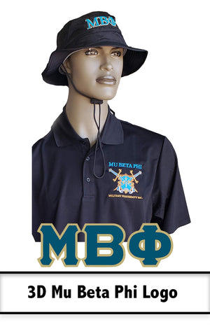 Mu Beta Phi | 3D Embroidered Boonie Hat, , creativeEDGE-stl, creativeEDGE-stl - creativeEDGE-stl